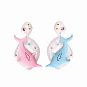 DOUBLE DOLPHIN EARRINGS - SIXXTA