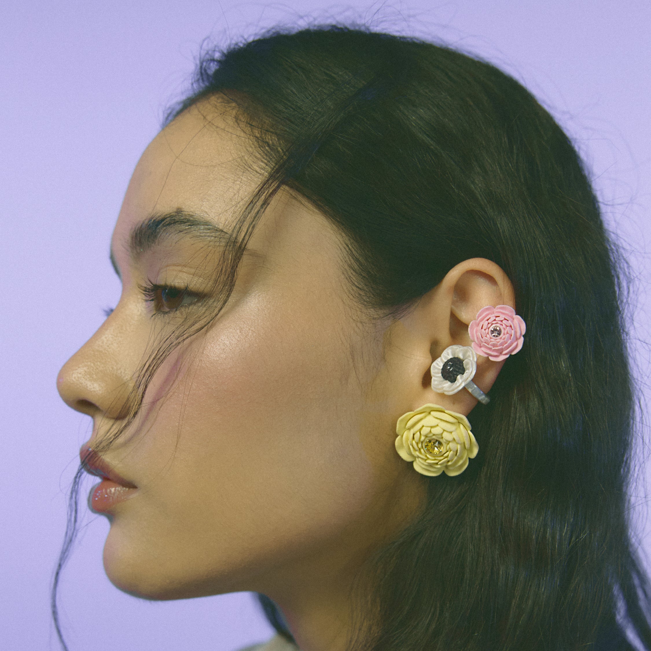PEONY STUD EARRINGS