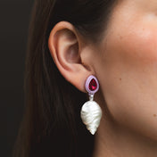 DOUBLE SEASHELL EARRINGS