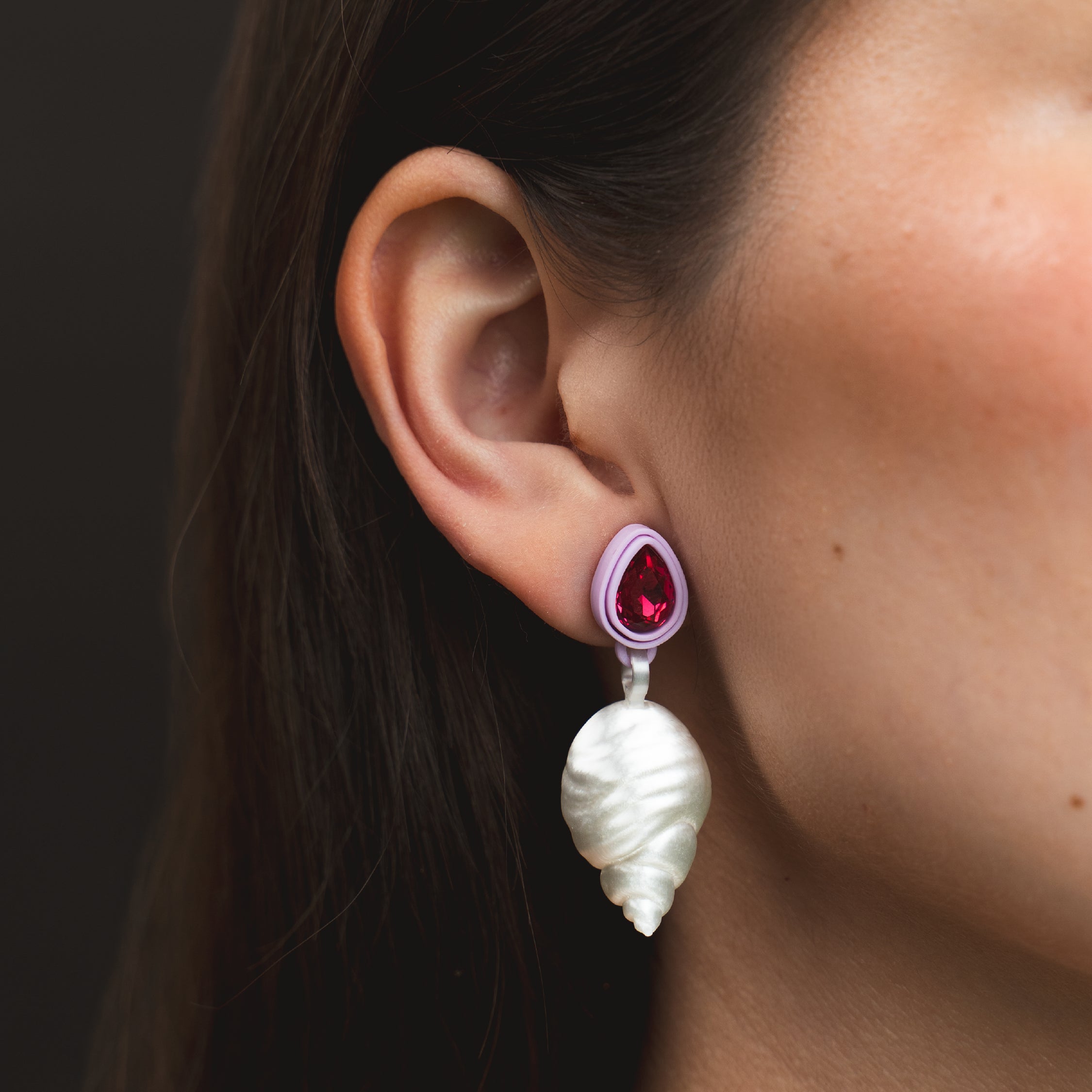 DOUBLE SEASHELL EARRINGS