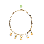 GRIZZLY BEAR CHARMS NECKLACE
