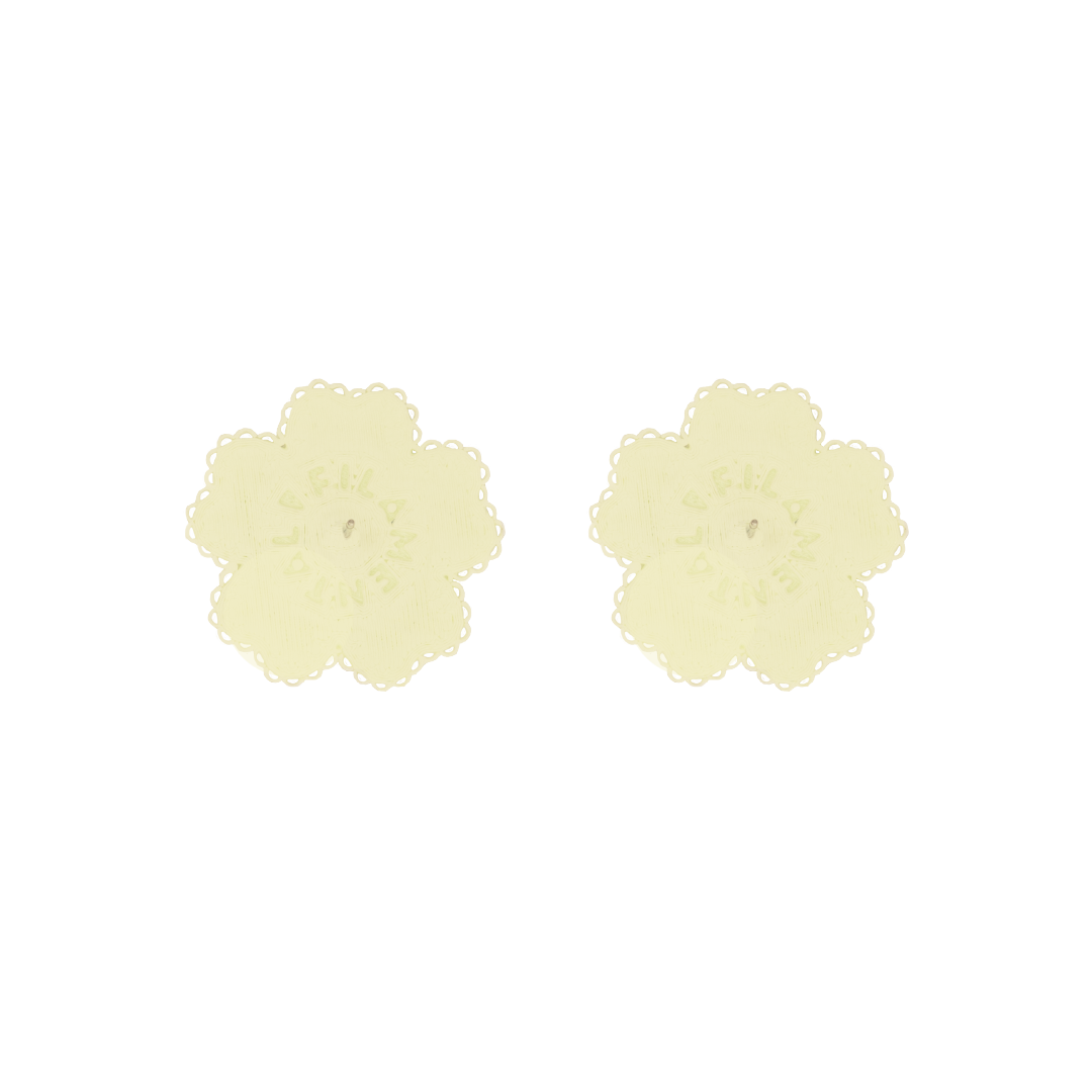 LACE FLOWER STUD EARRINGS