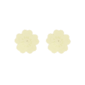 LACE FLOWER STUD EARRINGS