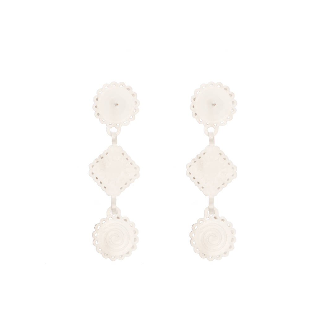 LACE TRIPLE MINI EARRINGS