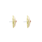 LACE FLOWER STUD EARRINGS