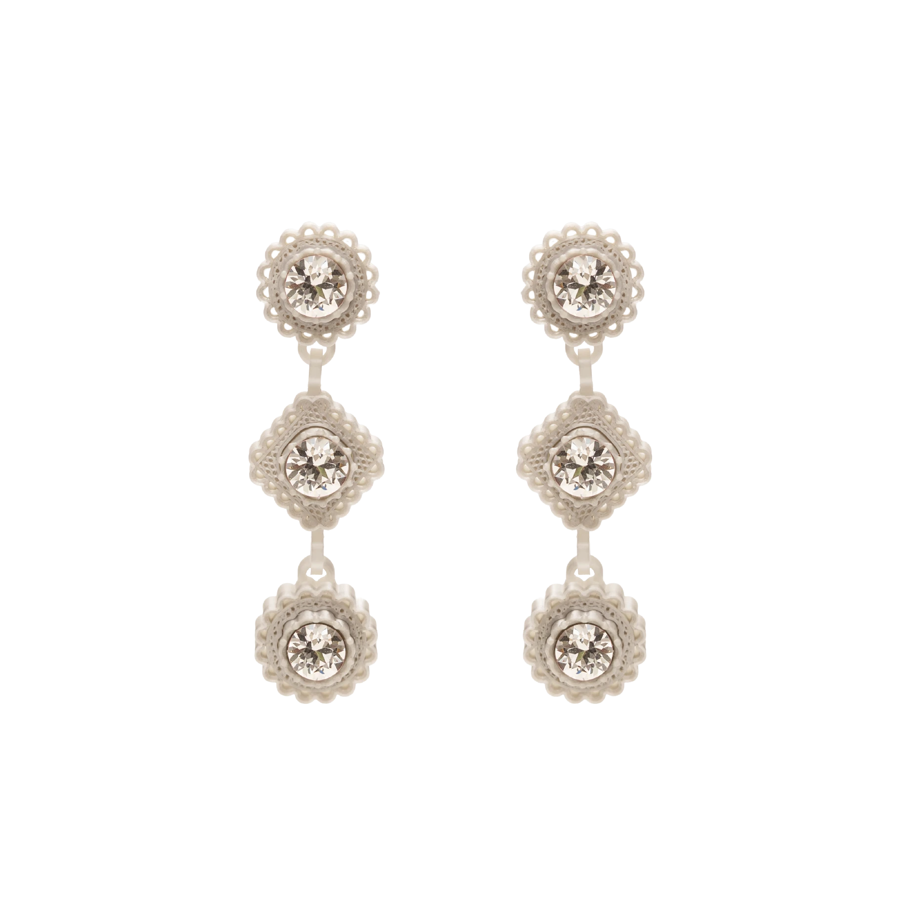 LACE TRIPLE MINI EARRINGS