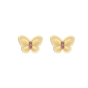 LACE BUTTERFLY MINI STUD EARRINGS