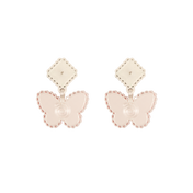 LACE DOUBLE BUTTERFLY EARRINGS