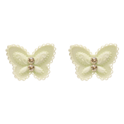 LACE BUTTERFLY MAXI STUD EARRINGS