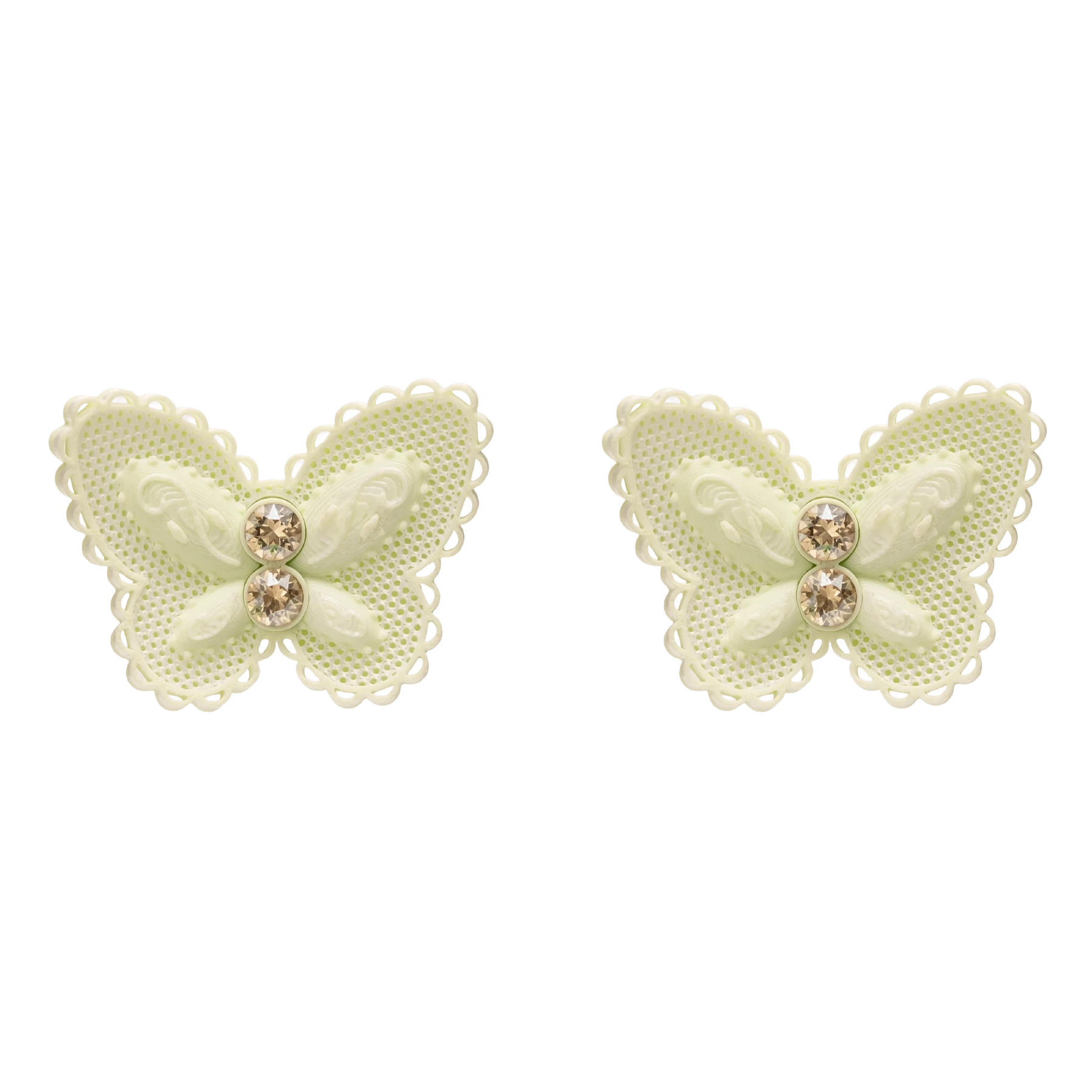 LACE BUTTERFLY MAXI STUD EARRINGS