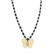 LACE BUTTERFLY PENDULUM NECKLACE