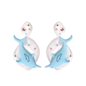 DOUBLE DOLPHIN EARRINGS - SIXXTA