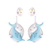 DOUBLE DOLPHIN EARRINGS - SIXXTA