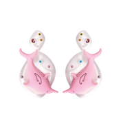 DOUBLE DOLPHIN EARRINGS - SIXXTA