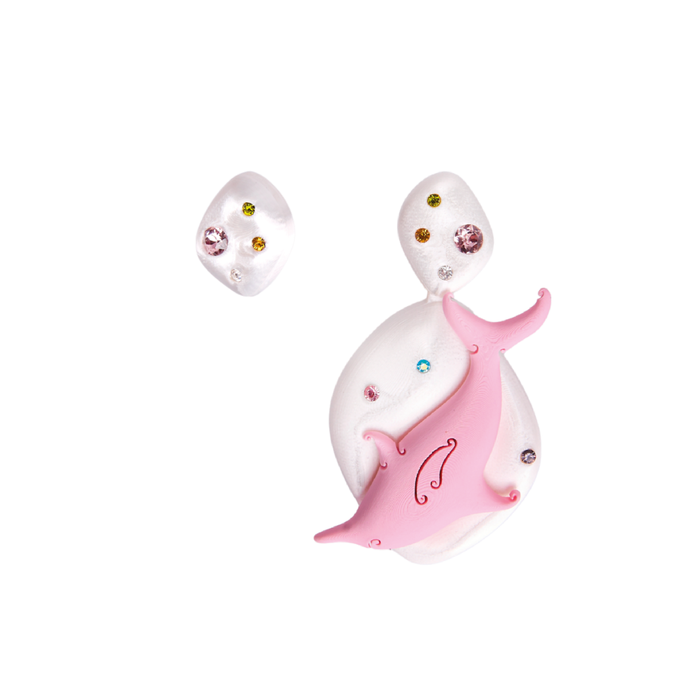 DOUBLE DOLPHIN EARRINGS - SIXXTA