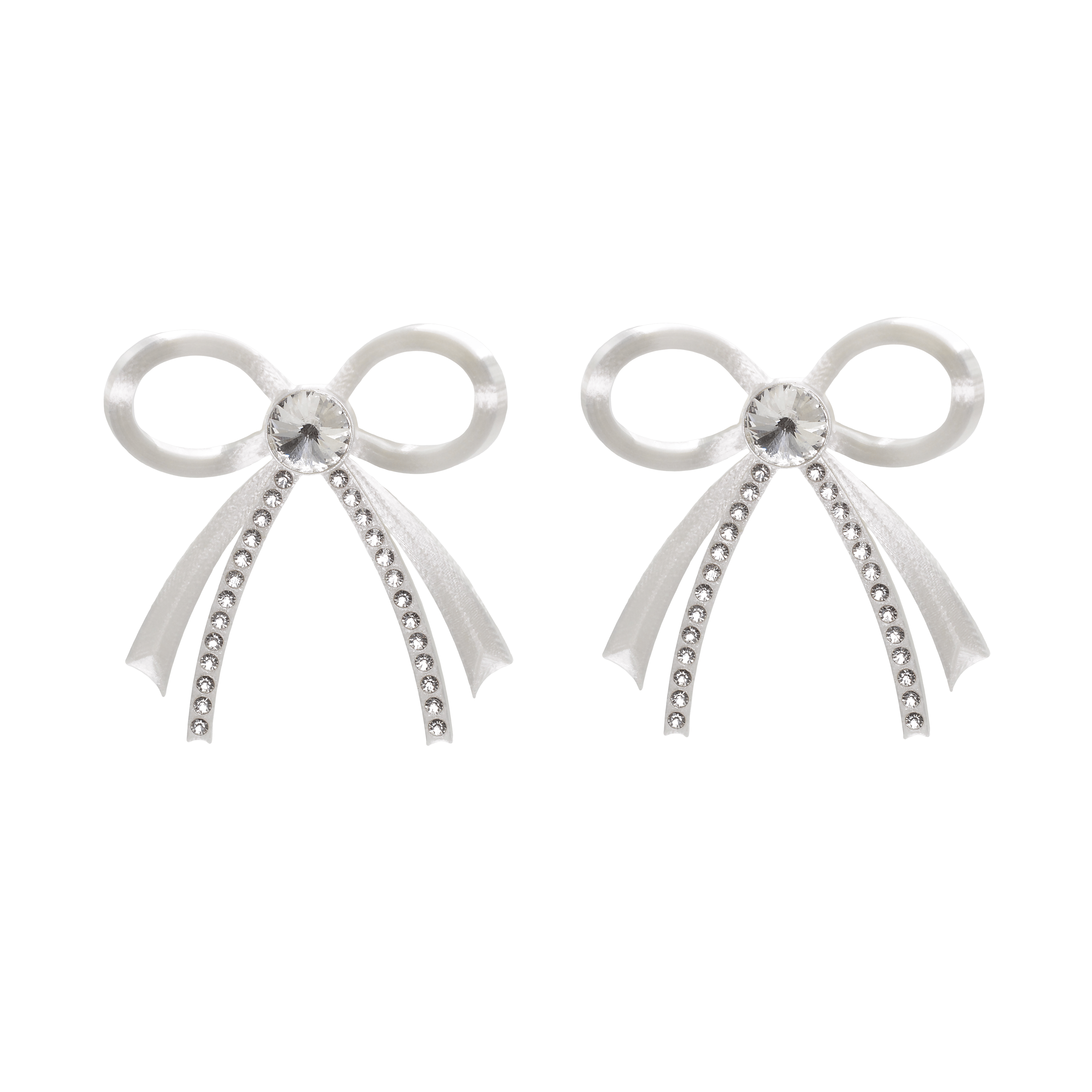 MAXI CRYSTAL BOW EARRINGS