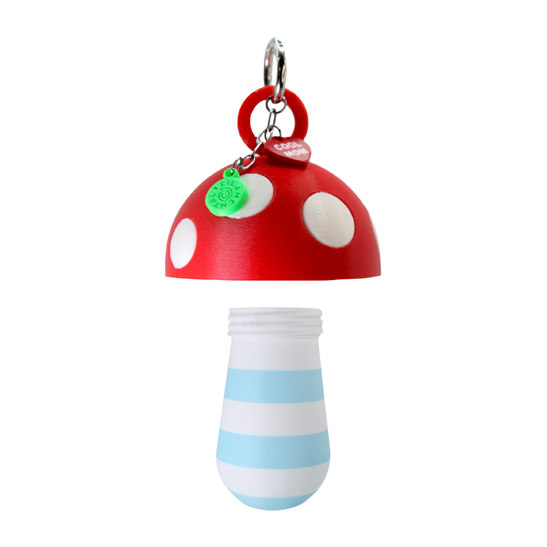BLUE MUSHROOM LIPSTICK CASE