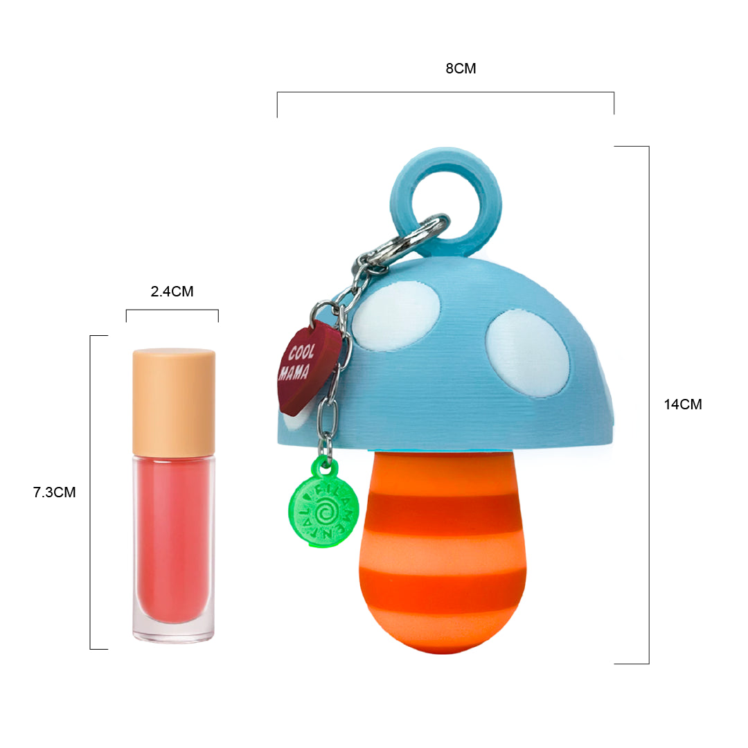 ORANGE MUSHROOM LIPSTICK CASE