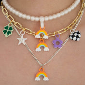 MIX RAINBOW CHARMS NECKLACE