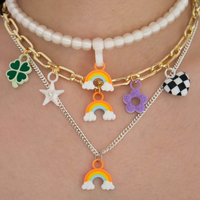 MIX RAINBOW CHARMS NECKLACE