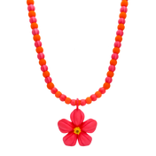 CAYENNE FLOWER PENDULUM NECKLACE