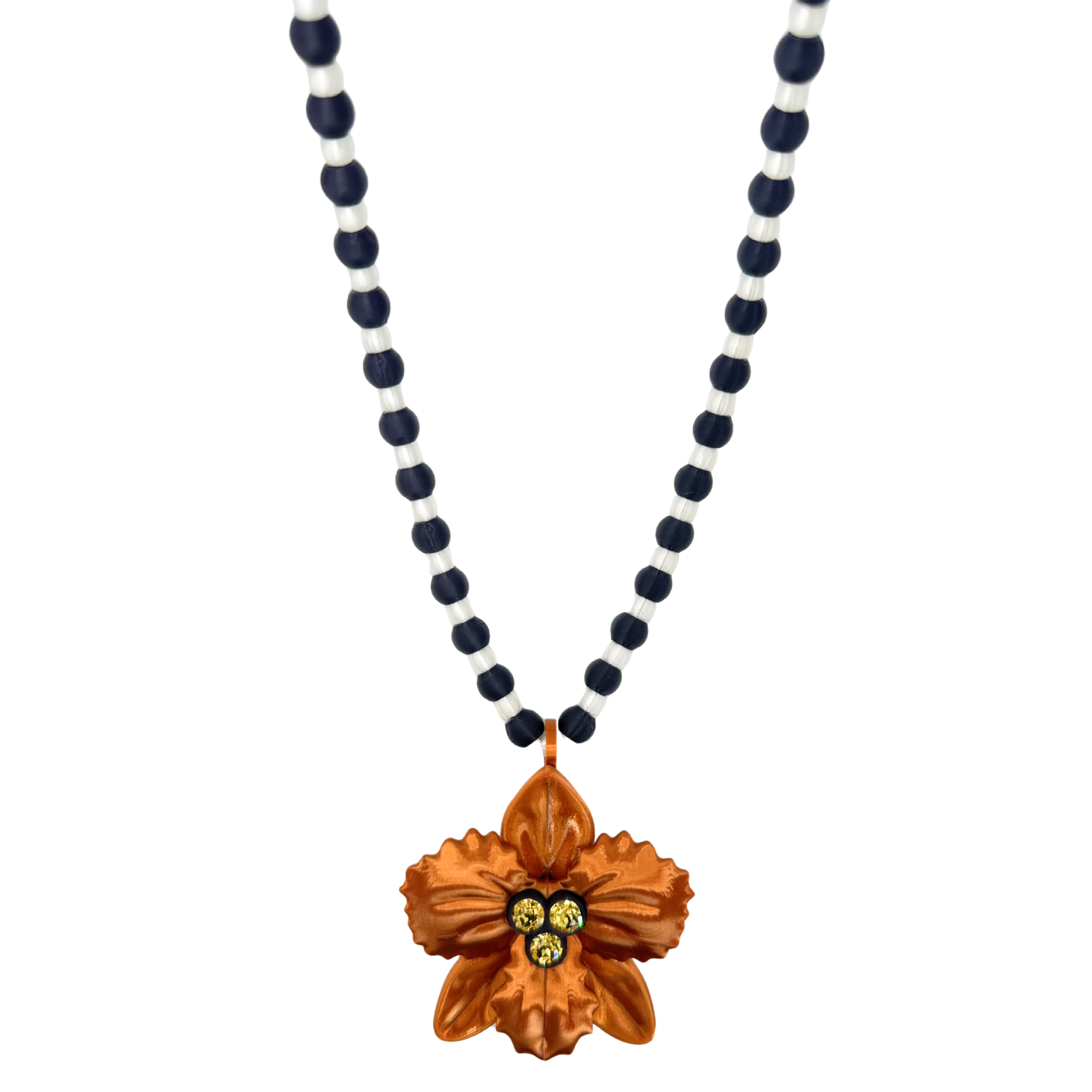 ORCHID PENDULUM NECKLACE