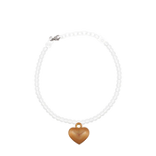 HEART RELIQUARY PEARL NECKLACE