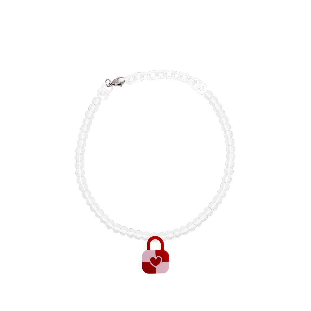 LOCK PEARL NECKLACE