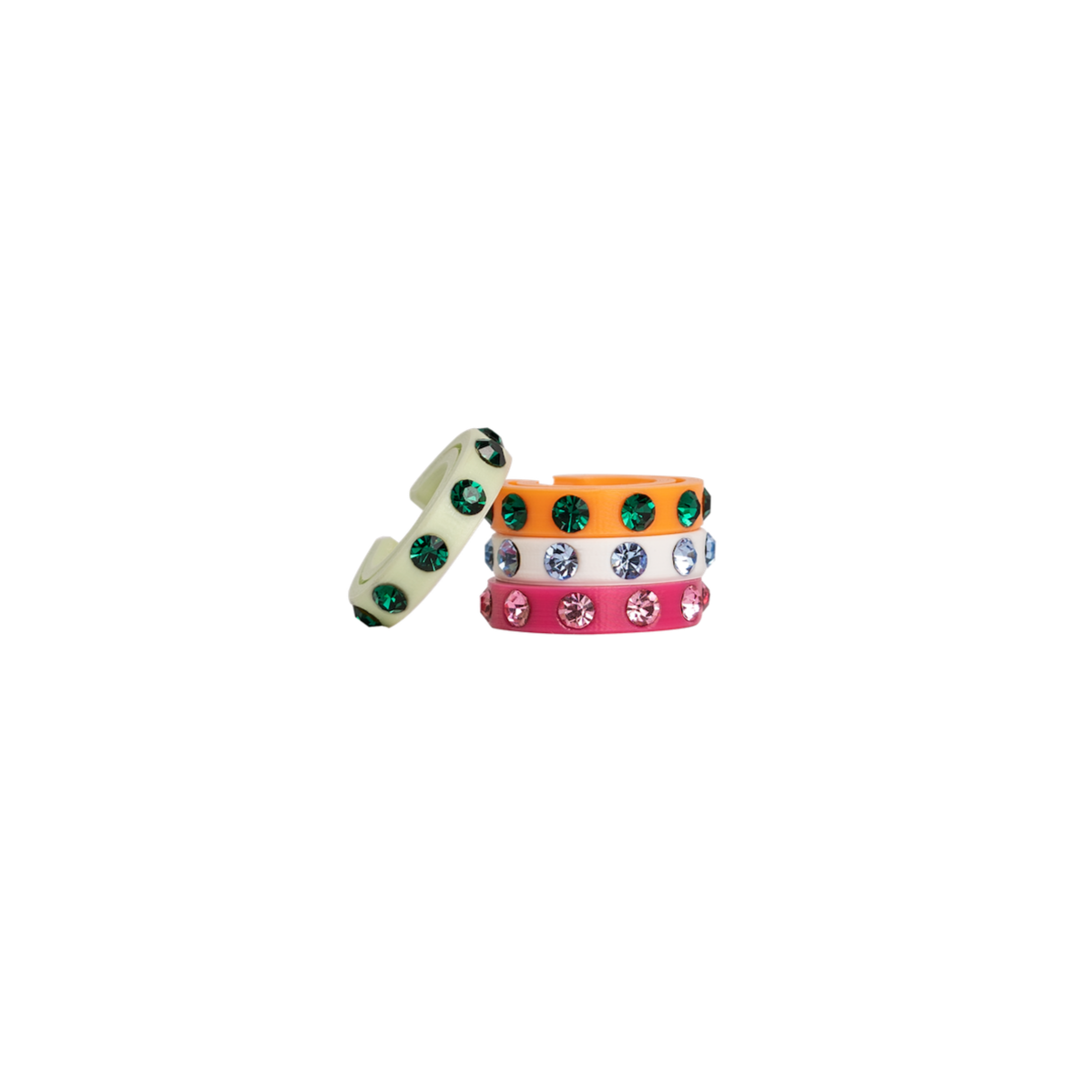 ORIGINAL CRYSTAL EAR CUFFS X3